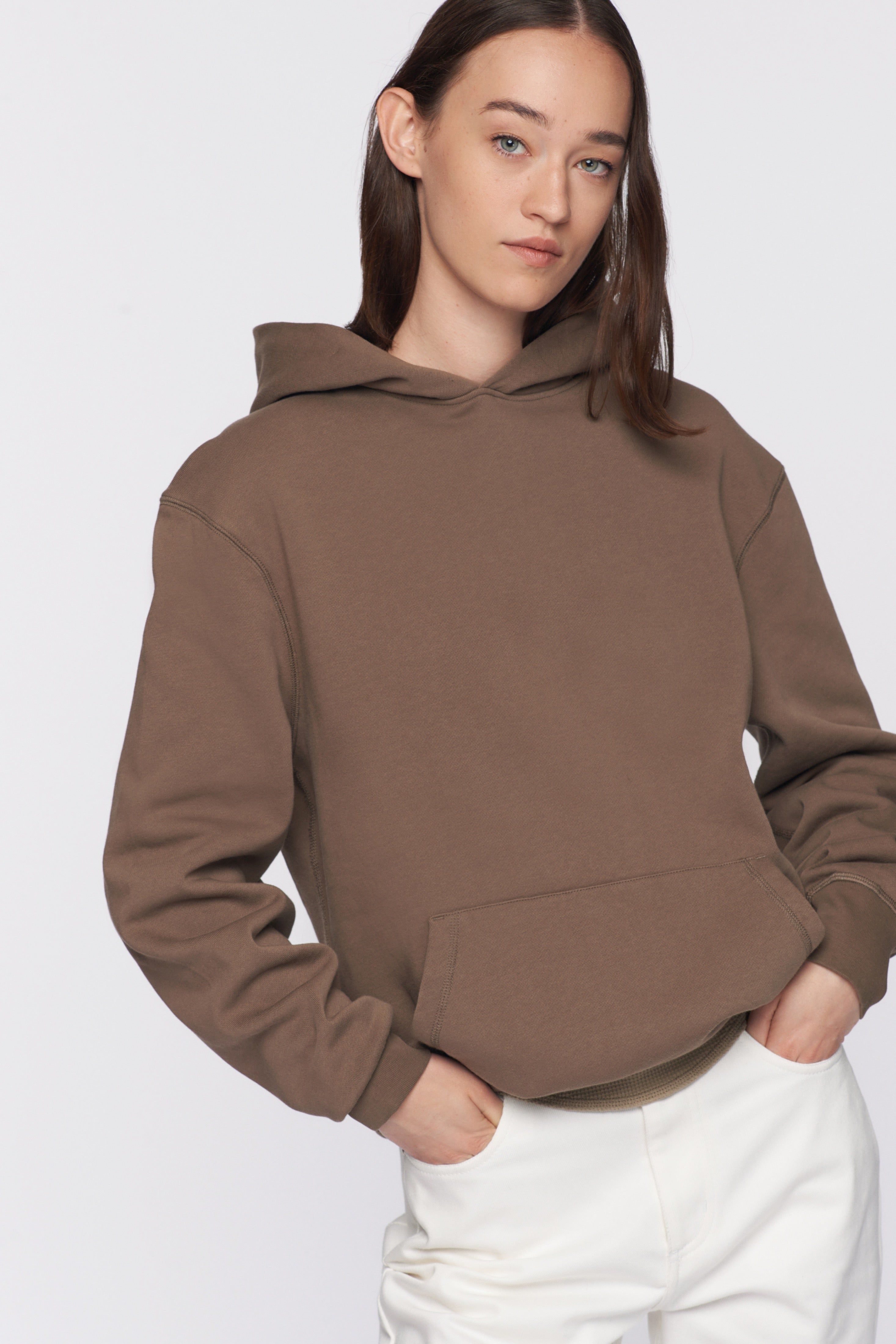 Unisex Essential Hoodie in Truffle sold by Kotn product image thumbnail 2
