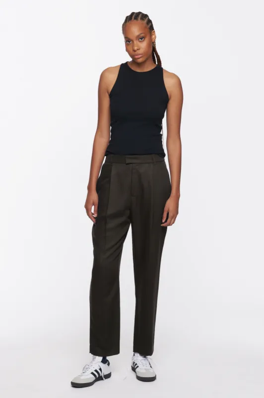 Women's Port Trouser in Turkish Coffee sold by Kotn