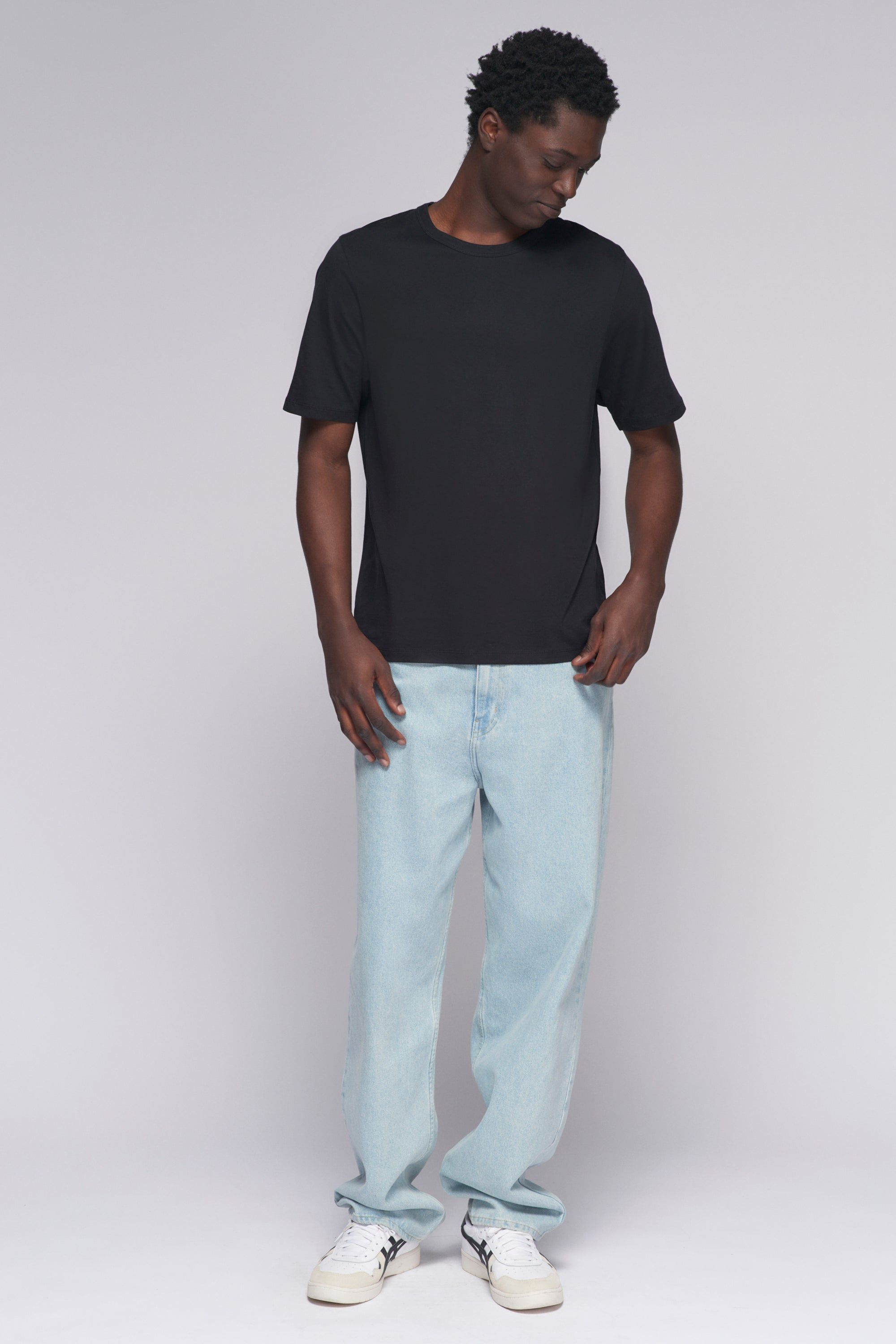 Men's Easy Crew in Black sold by Kotn