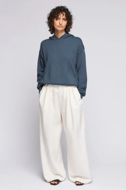 Unisex Fine Knit Hoodie in Iron sold by Kotn