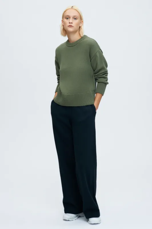 Women's Crew Sweater in Fern sold by Kotn