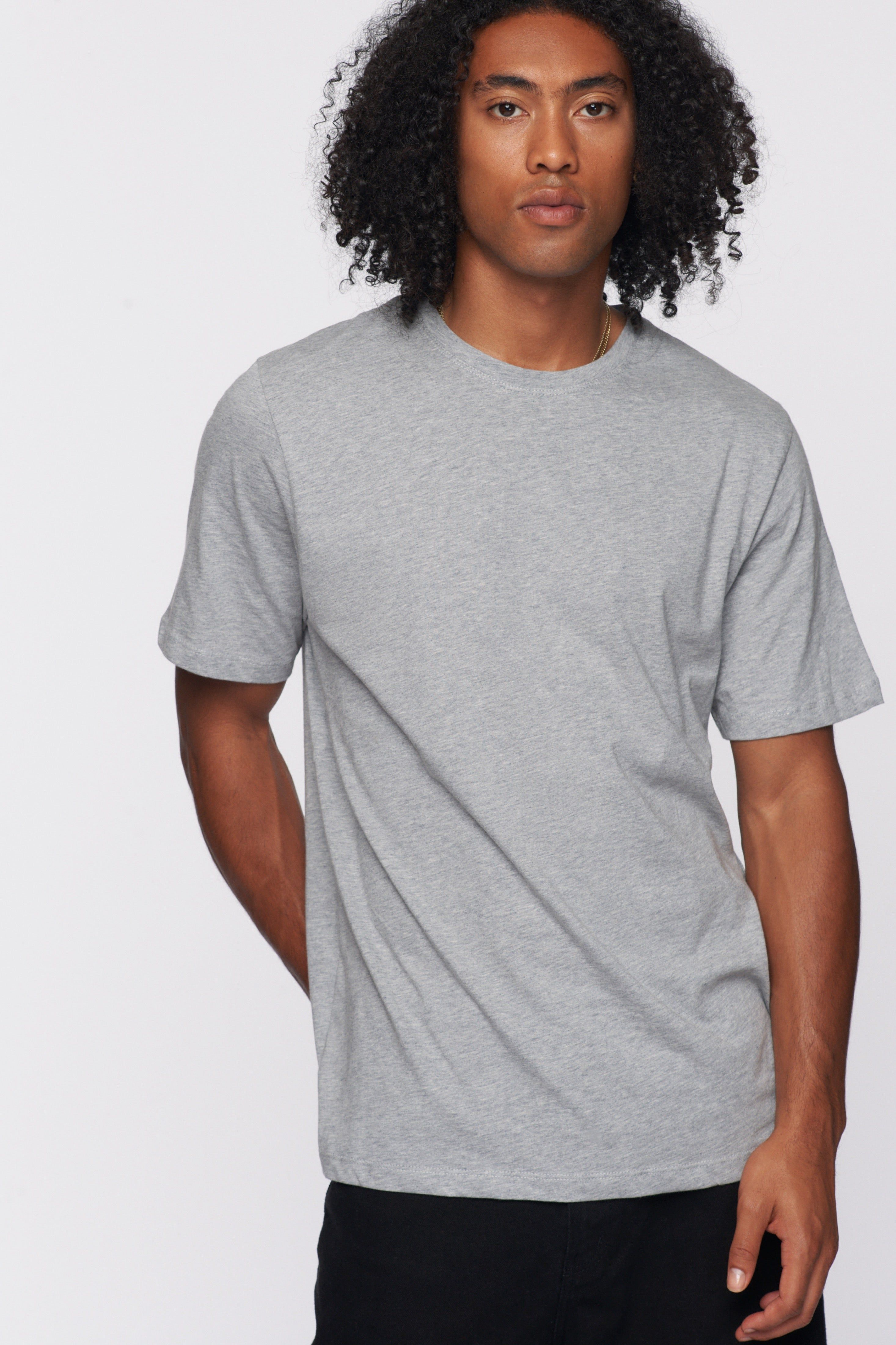 Men's Essential Crew in Heather Grey sold by Kotn product image thumbnail 2