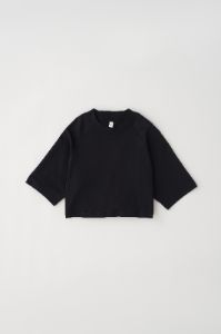 Women's Lounge Crop Top in Black sold by Kotn
