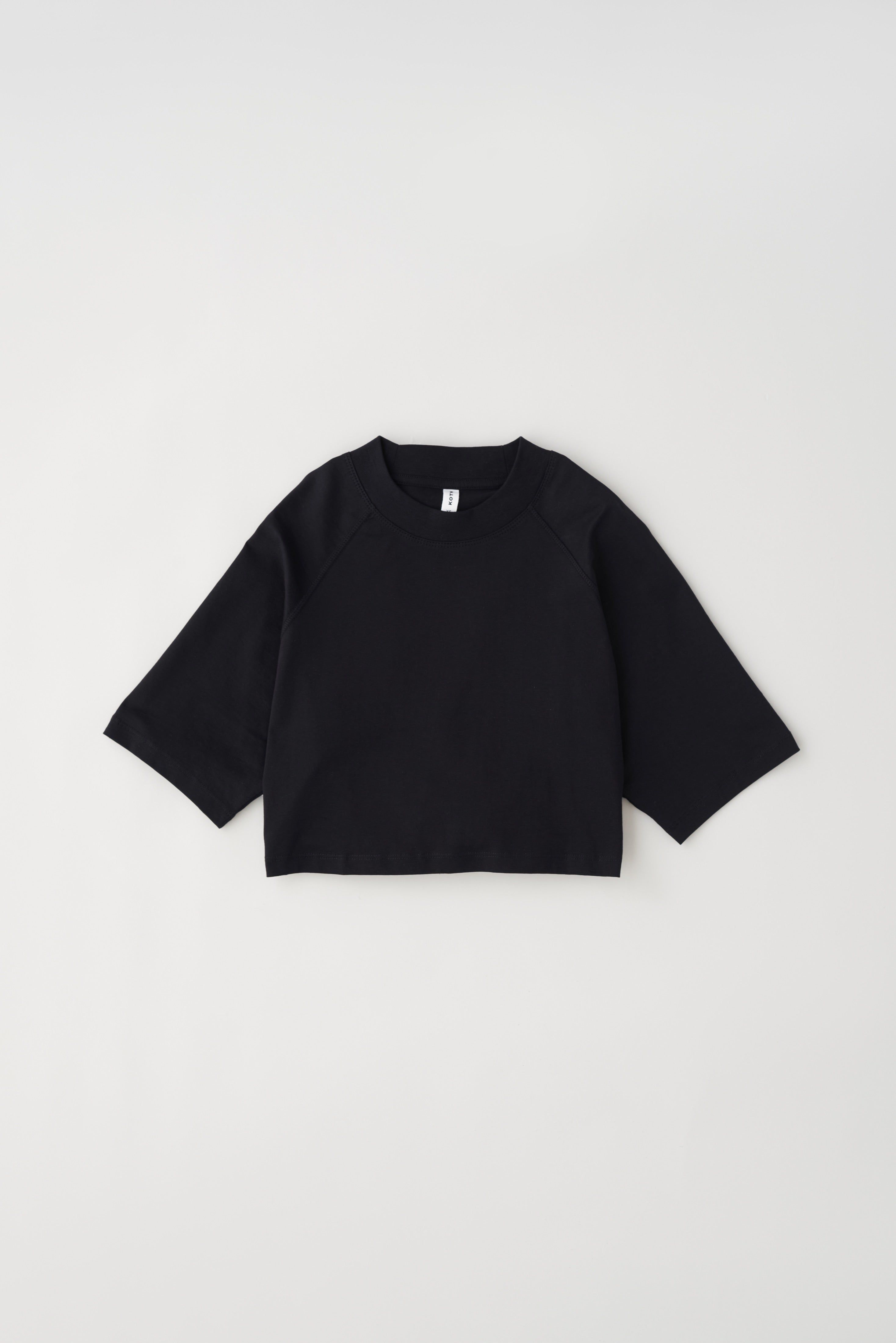 Women's Lounge Crop Top in Black sold by Kotn product image thumbnail 6