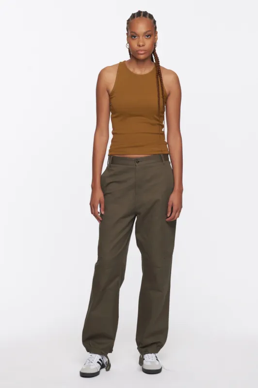 Women's High Neck Tank in Ochre sold by Kotn