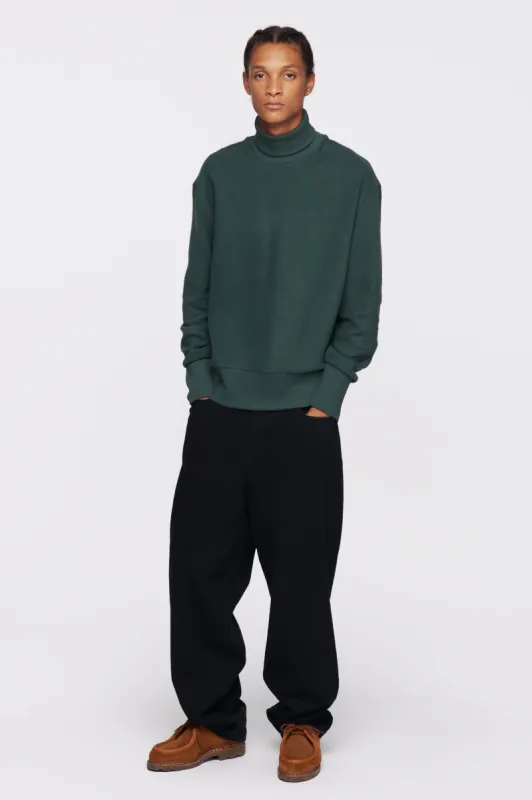 Men's Turtleneck Sweatshirt in Racing Green sold by Kotn