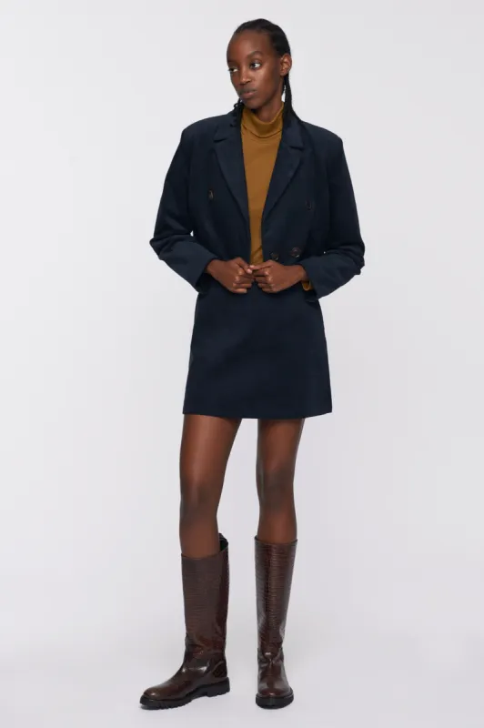 Women's Cropped Jacket in Midnight sold by Kotn