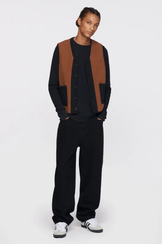 Men's Thermal Longsleeve in Black sold by Kotn