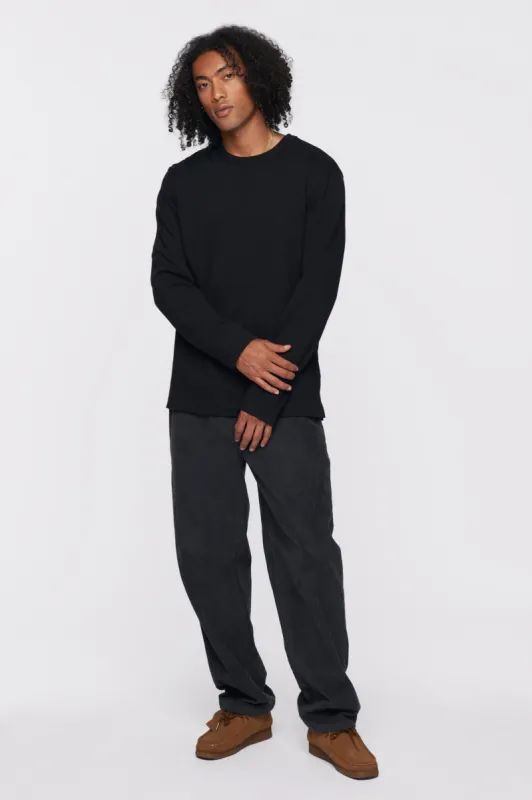 Men's Heavyweight Longsleeve 2.0 in Black sold by Kotn