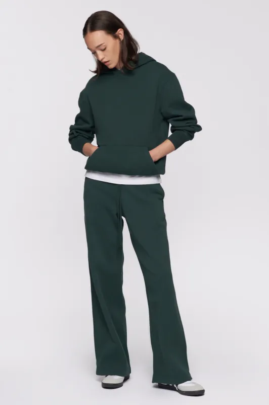 Women's Wide Leg Sweatpant in Racing Green sold by Kotn