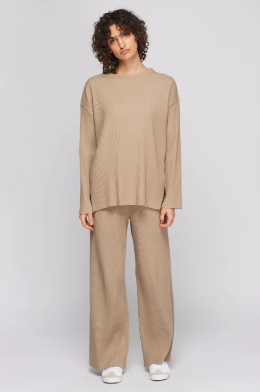 Women's Rib Longsleeve in Porcini made by Kotn