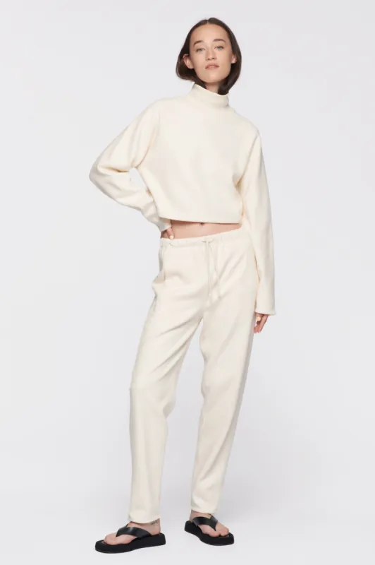 Women's Crop Mockneck in Natural sold by Kotn