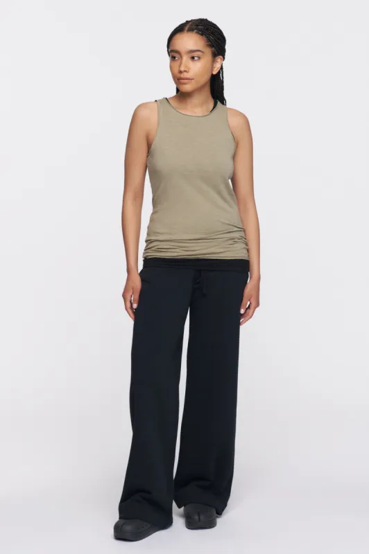 Women's Raw Edge Tank in Fog sold by Kotn