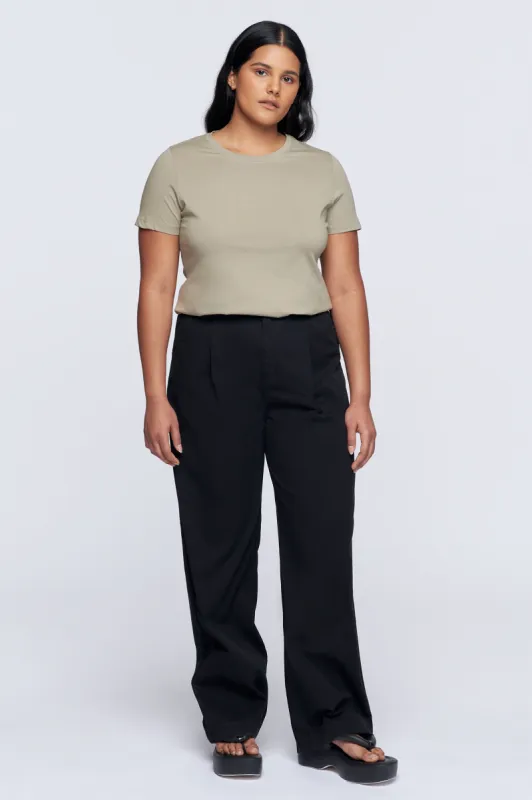 Women’s Essential Crew in Fog sold by Kotn