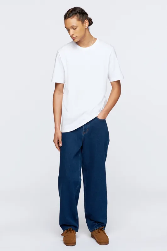 Men's Long Essential Crew in White sold by Kotn