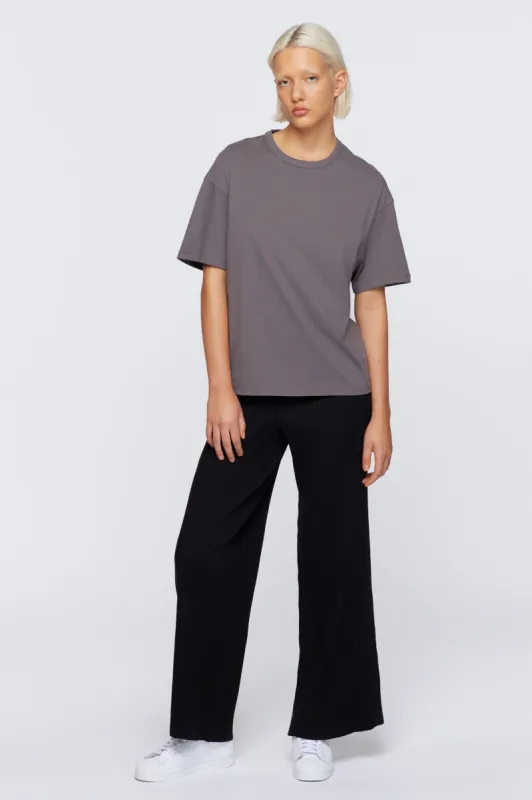 Women's Relaxed Crew in Smoke sold by Kotn
