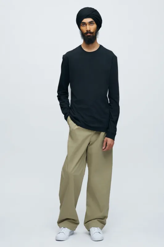 Essential Longsleeve in Black sold by Kotn