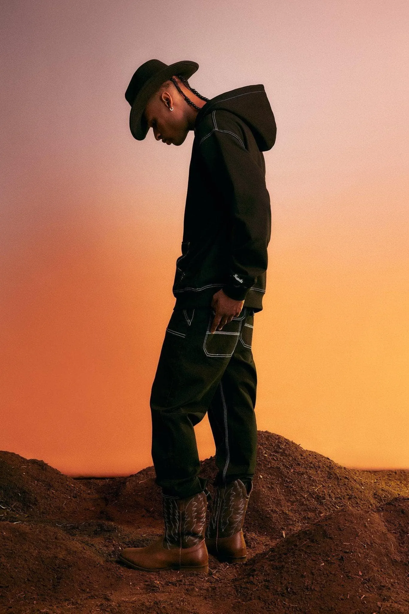 Contrast Stitch Hoodie sold by Kuwallatee product image thumbnail 2