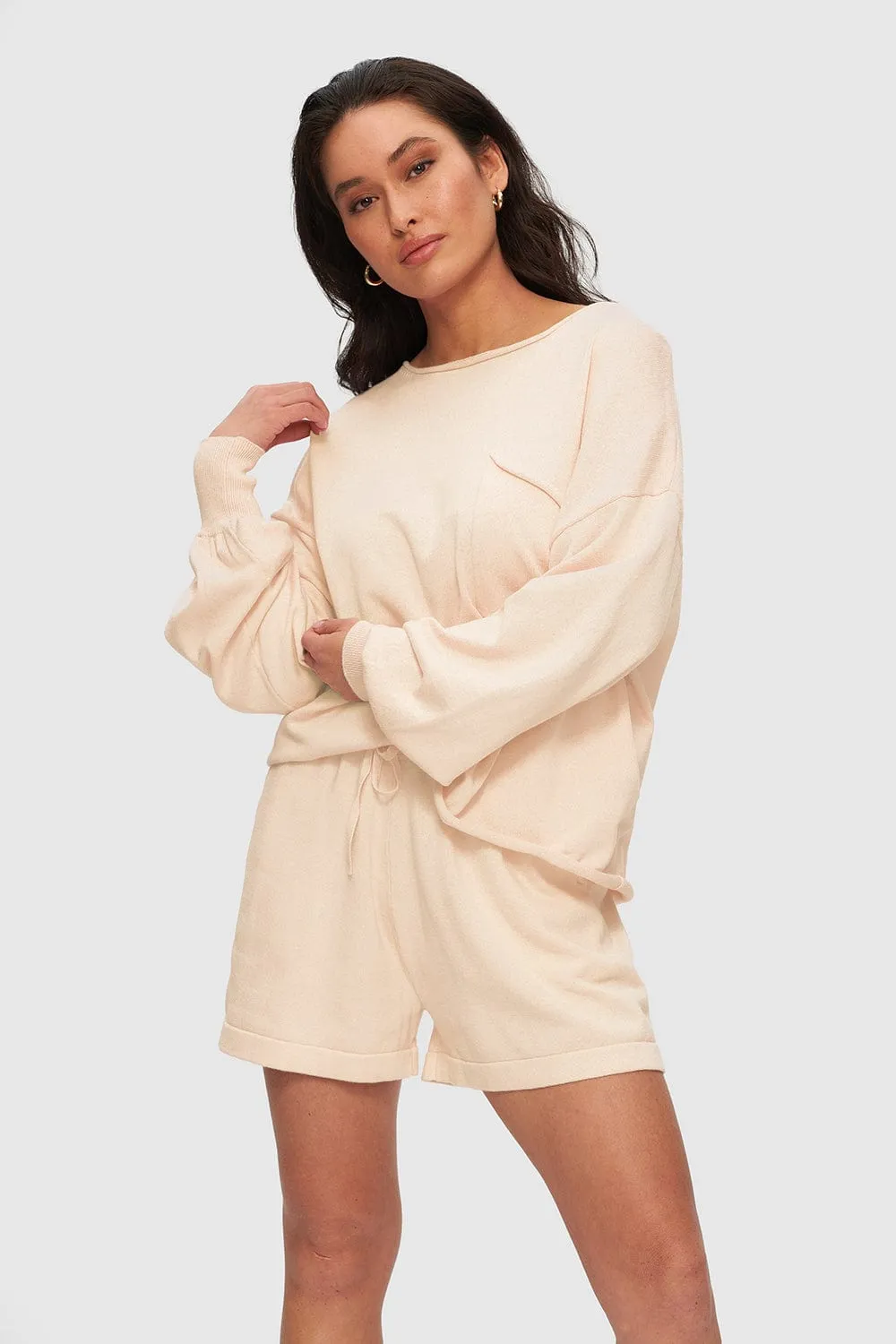 Knit Patch Pocket Sweater sold by Kuwallatee