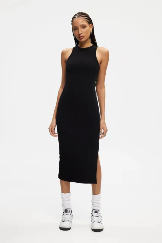 Ribbed Halter Dress sold by Kuwallatee