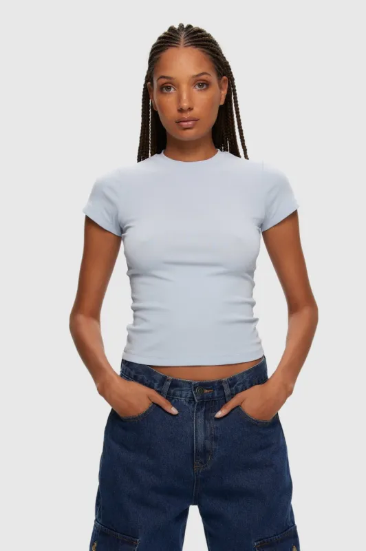 Micro Rib Tee sold by Kuwallatee