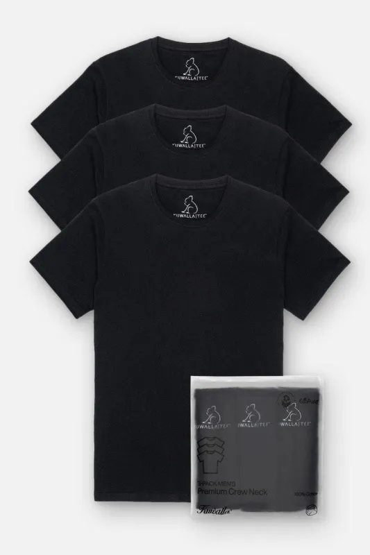 3-pack Crew Neck sold by Kuwallatee