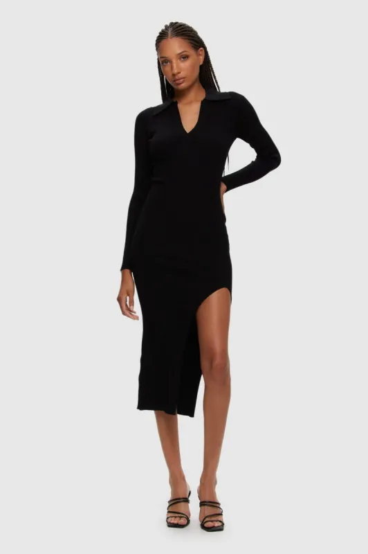 Long Sleeve Collared Dress sold by Kuwallatee
