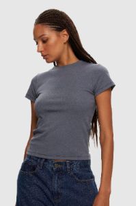 Micro Rib Tee sold by Kuwallatee