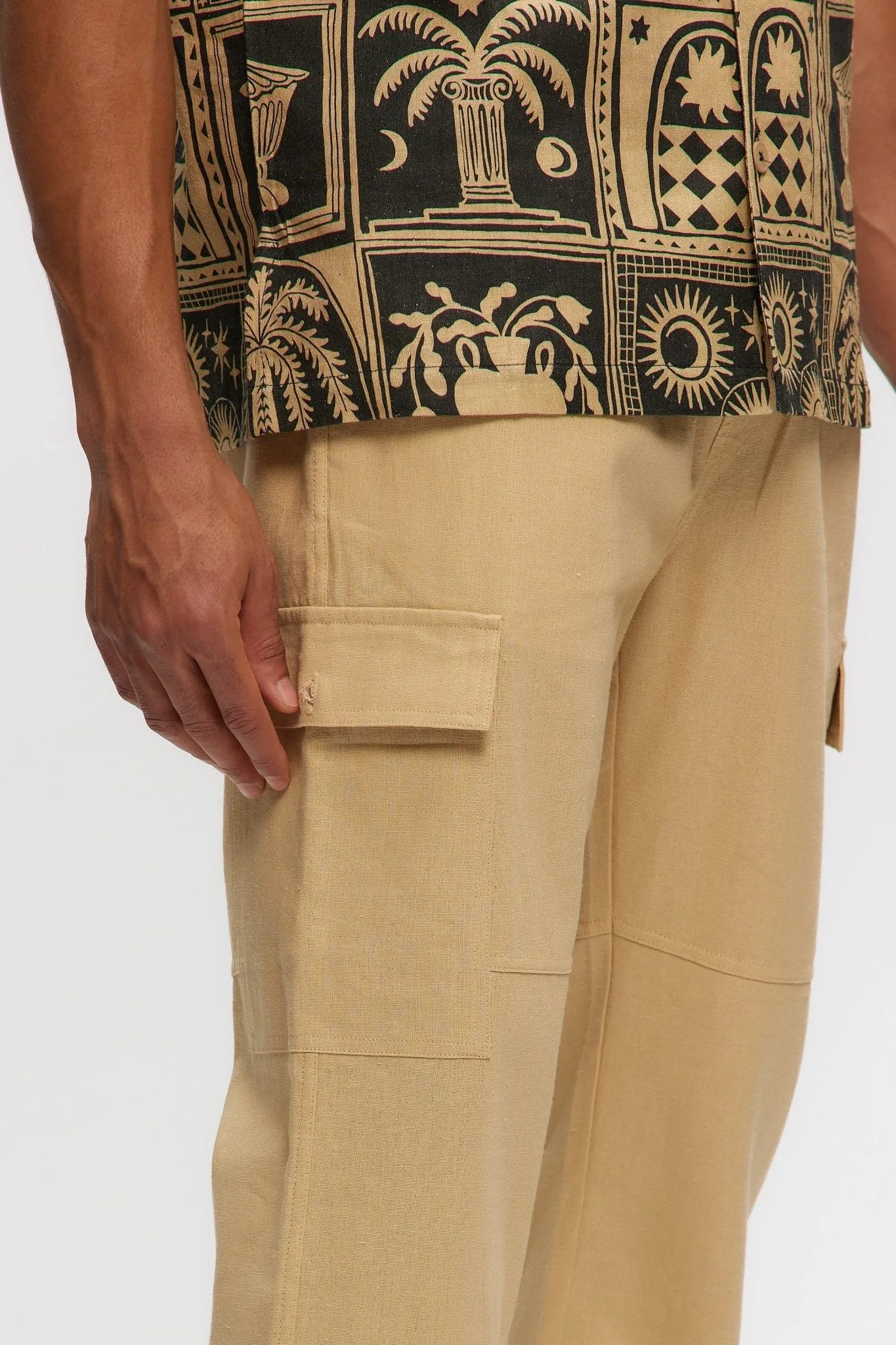 Cargo Linen Pant sold by Kuwallatee product image thumbnail 3