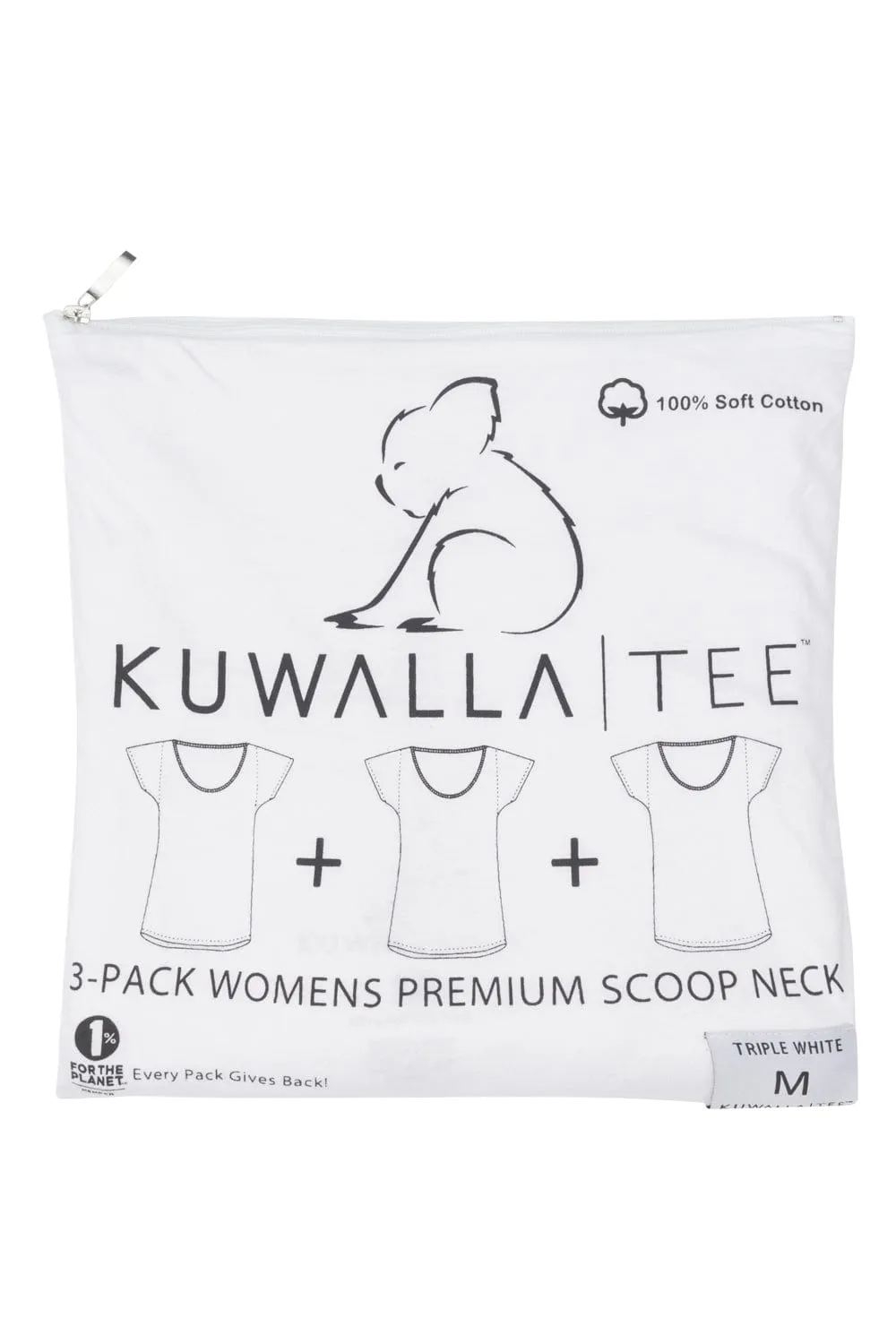 3-Pack Womens Scoop Neck sold by Kuwallatee product image thumbnail 3