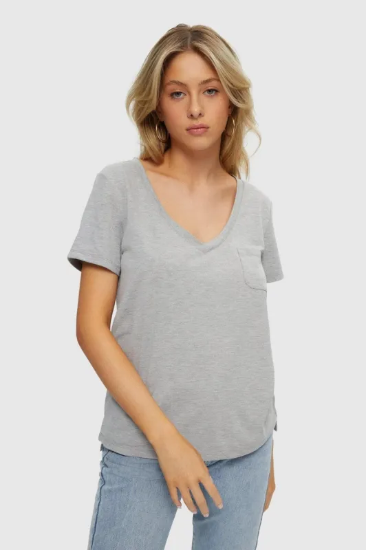 V-Neck Pocket Tee sold by Kuwallatee