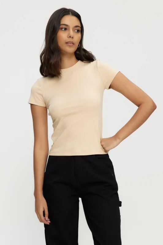 Micro Rib Tee sold by Kuwallatee