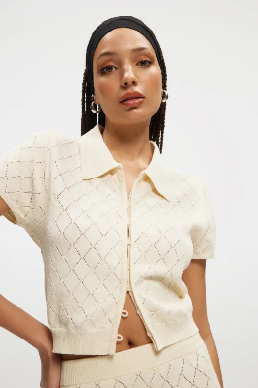 Diamond Polo Button Up sold by Kuwallatee