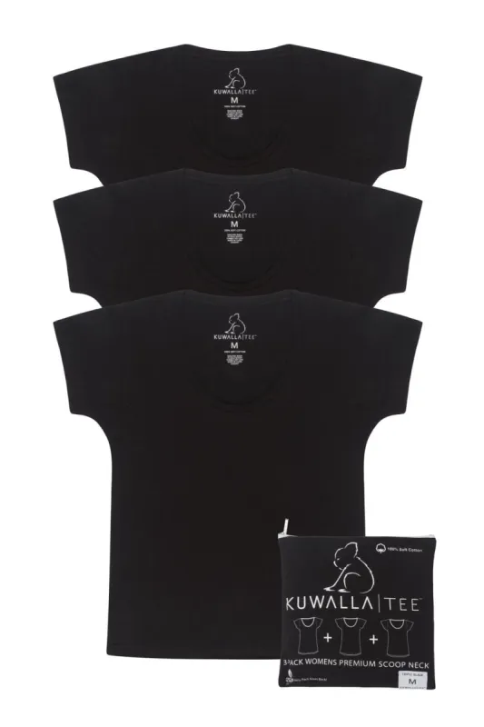 3-Pack Womens Scoop Neck sold by Kuwallatee