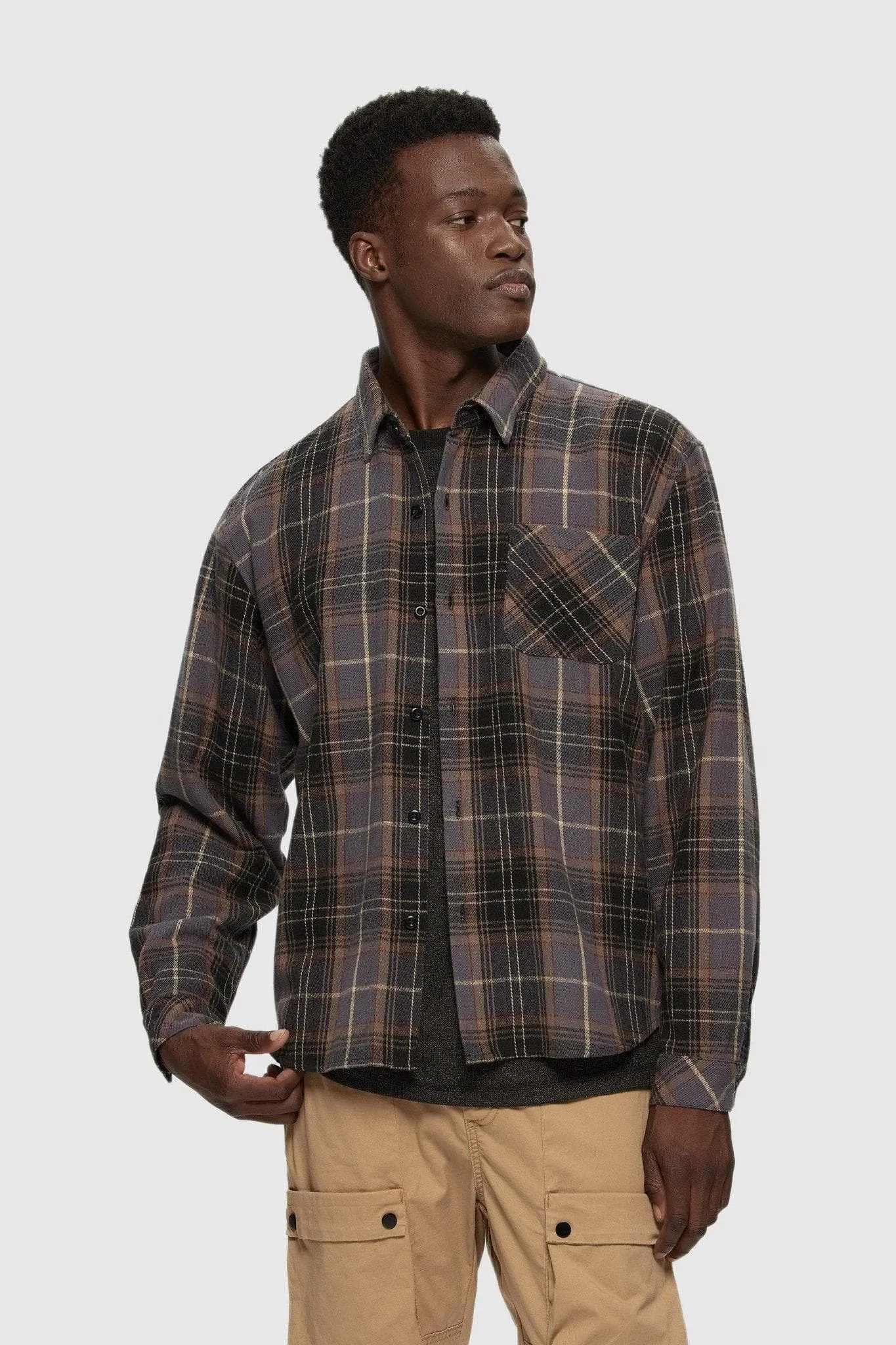 Midweight Plaid Shirt sold by Kuwallatee product image thumbnail 2