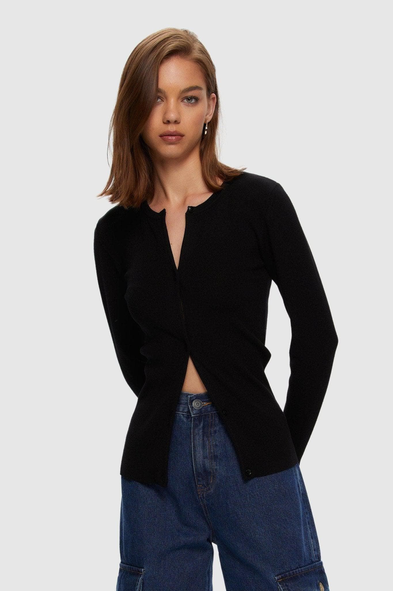 Fitted Long Sleeve Cardi sold by Kuwallatee product image thumbnail 4