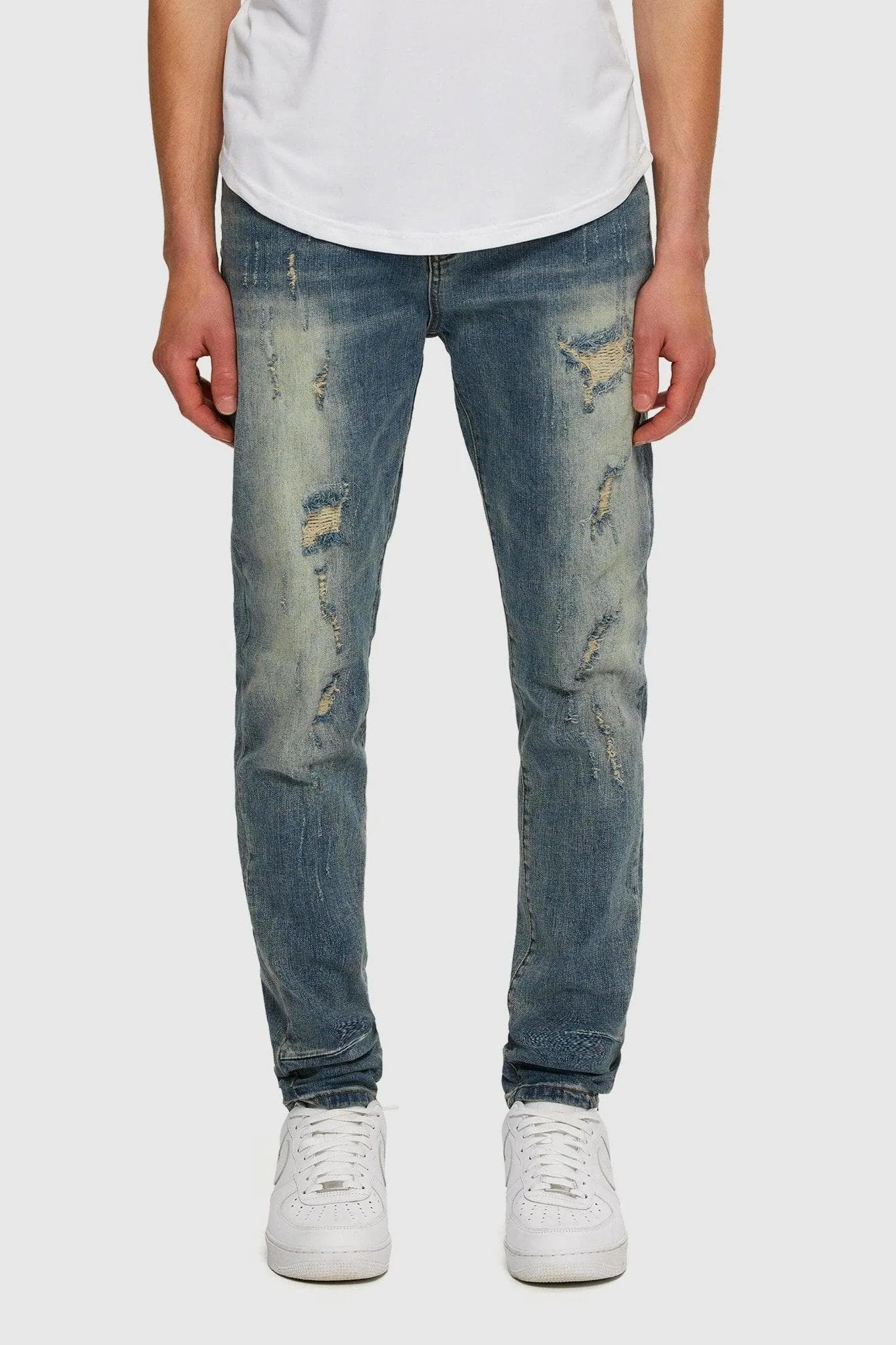 Tapered Skinny Denim sold by Kuwallatee