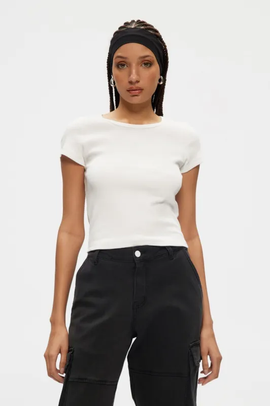 Essential Rib Tee sold by Kuwallatee