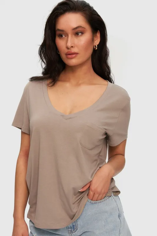 V-Neck Pocket Tee sold by Kuwallatee