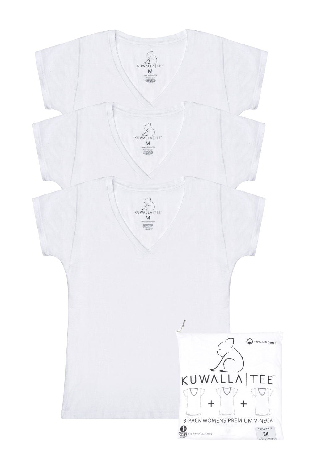 3-Pack Womens V-Neck sold by Kuwallatee