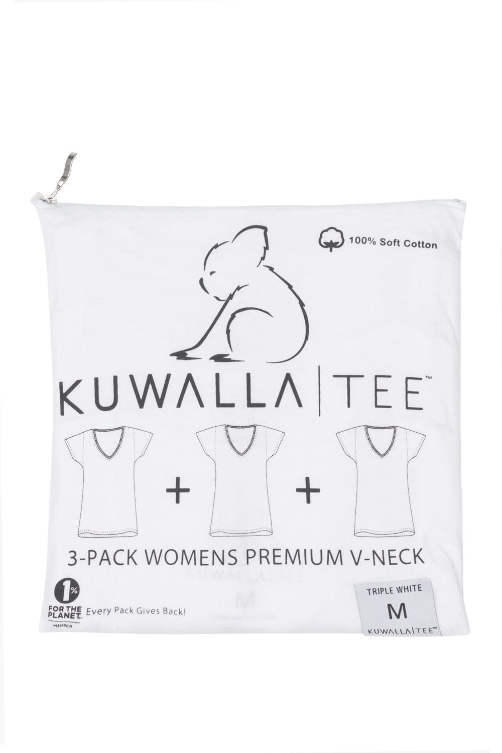 3-Pack Womens V-Neck sold by Kuwallatee product image thumbnail 2