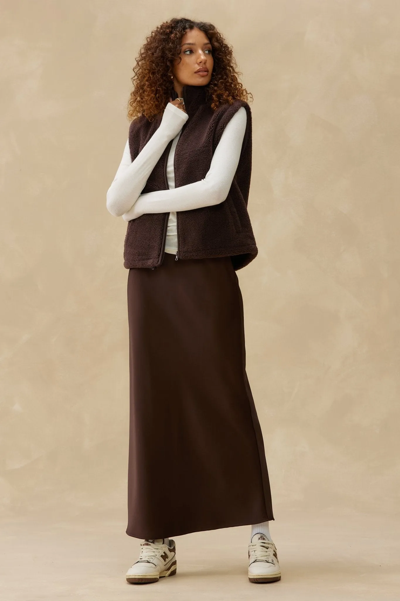 Bias-Cut Satin Slip Skirt sold by Kuwallatee product image thumbnail 3