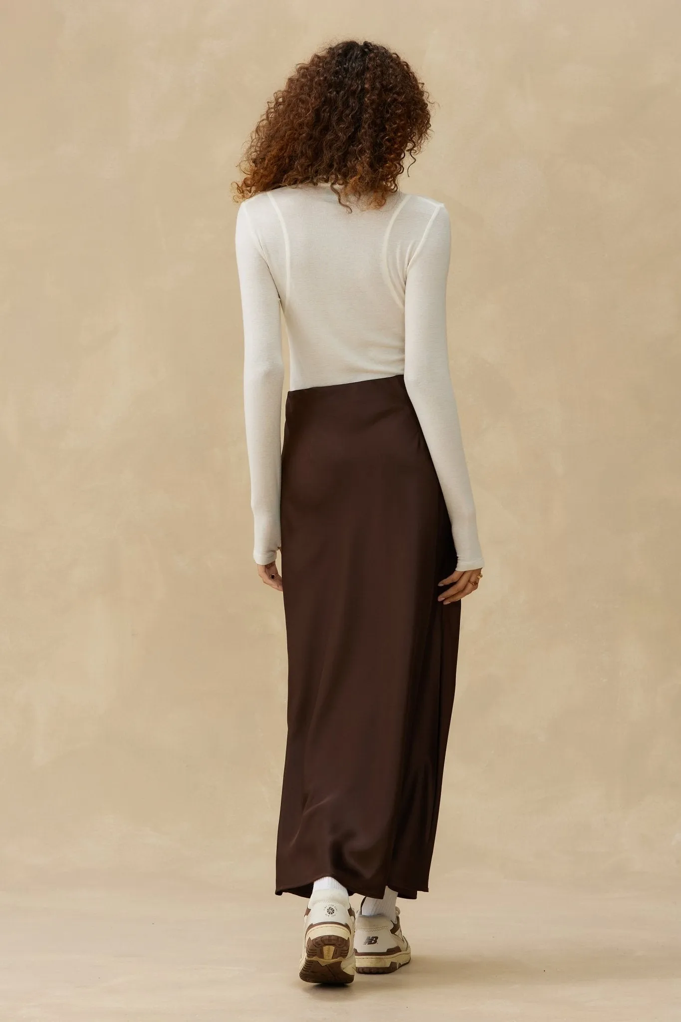 Bias-Cut Satin Slip Skirt sold by Kuwallatee product image thumbnail 2