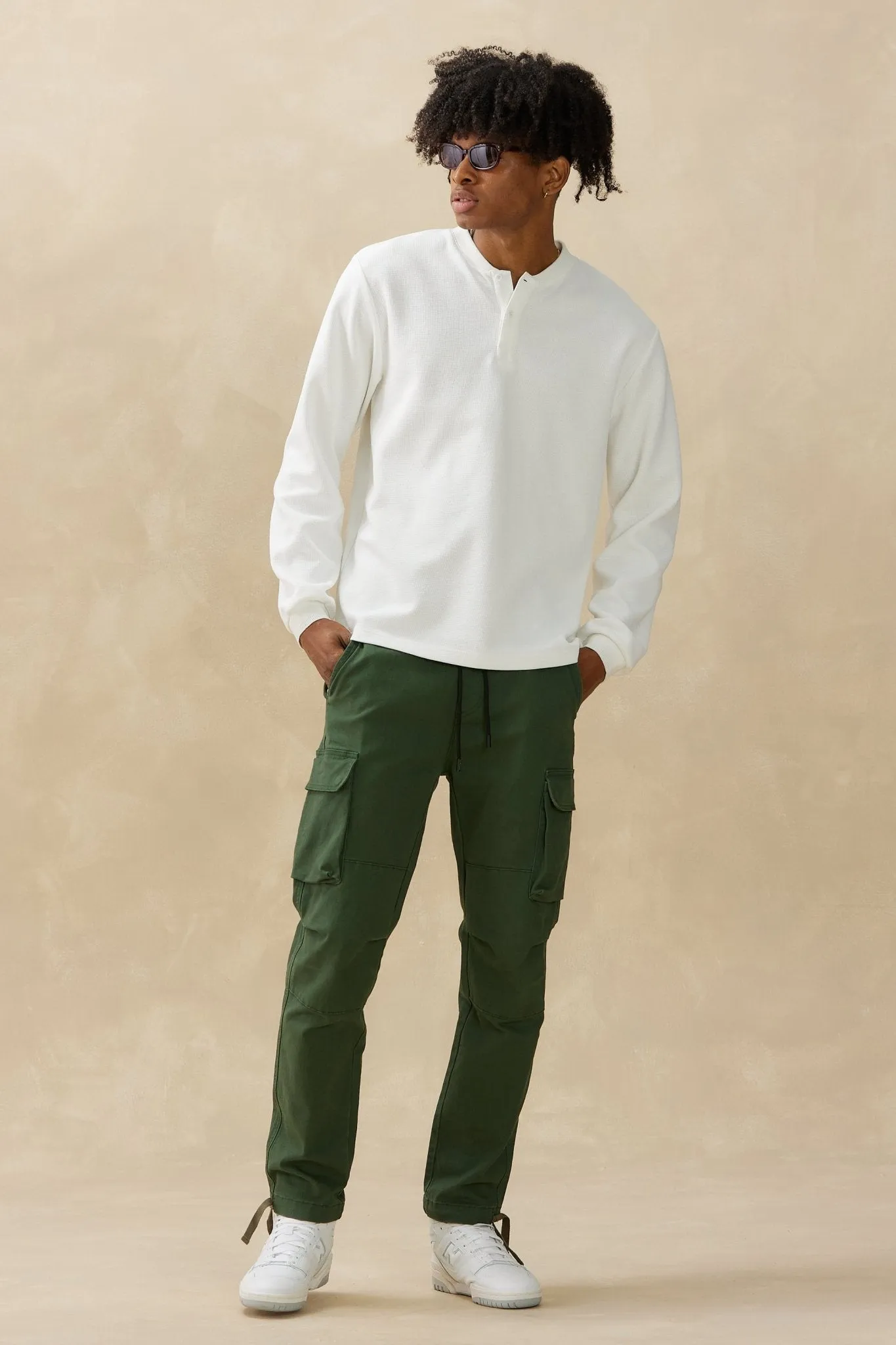 Long Sleeve Thermal Henley sold by Kuwallatee product image thumbnail 2