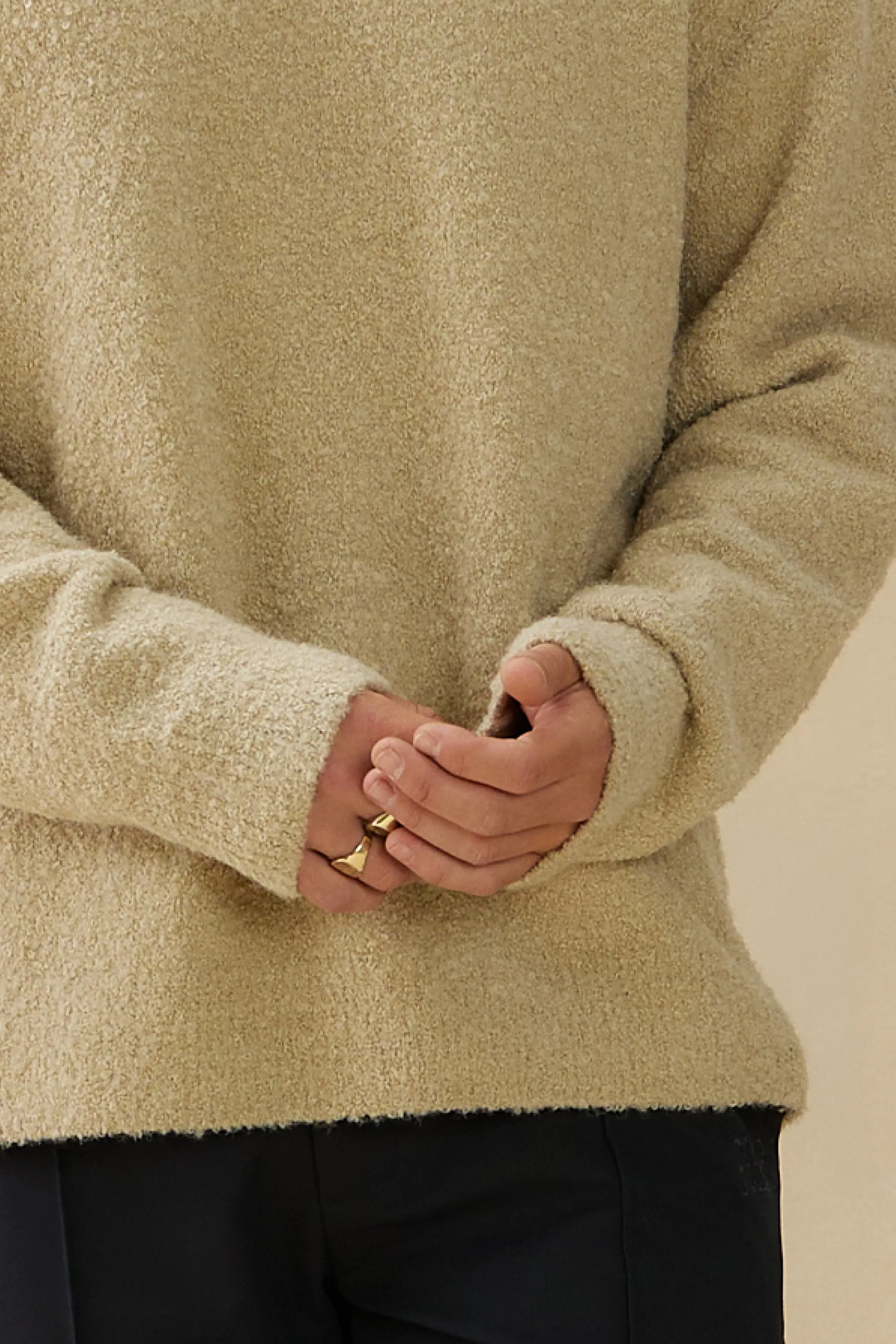 Knitted Bouclé Crew sold by Kuwallatee product image thumbnail 4