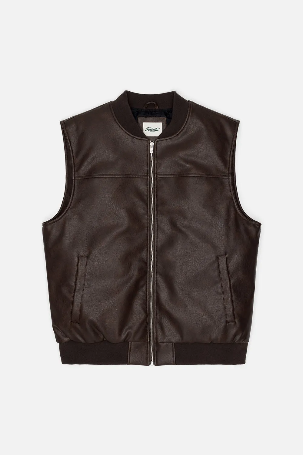 Vegan Leather Vest sold by Kuwallatee
