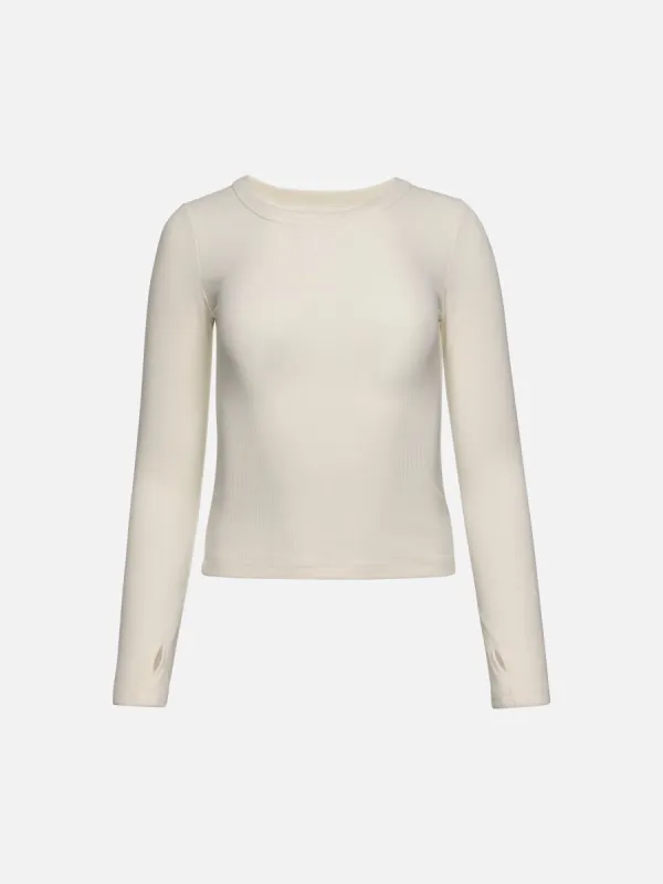 Plush Rib Long Sleeve Tee sold by Kuwallatee