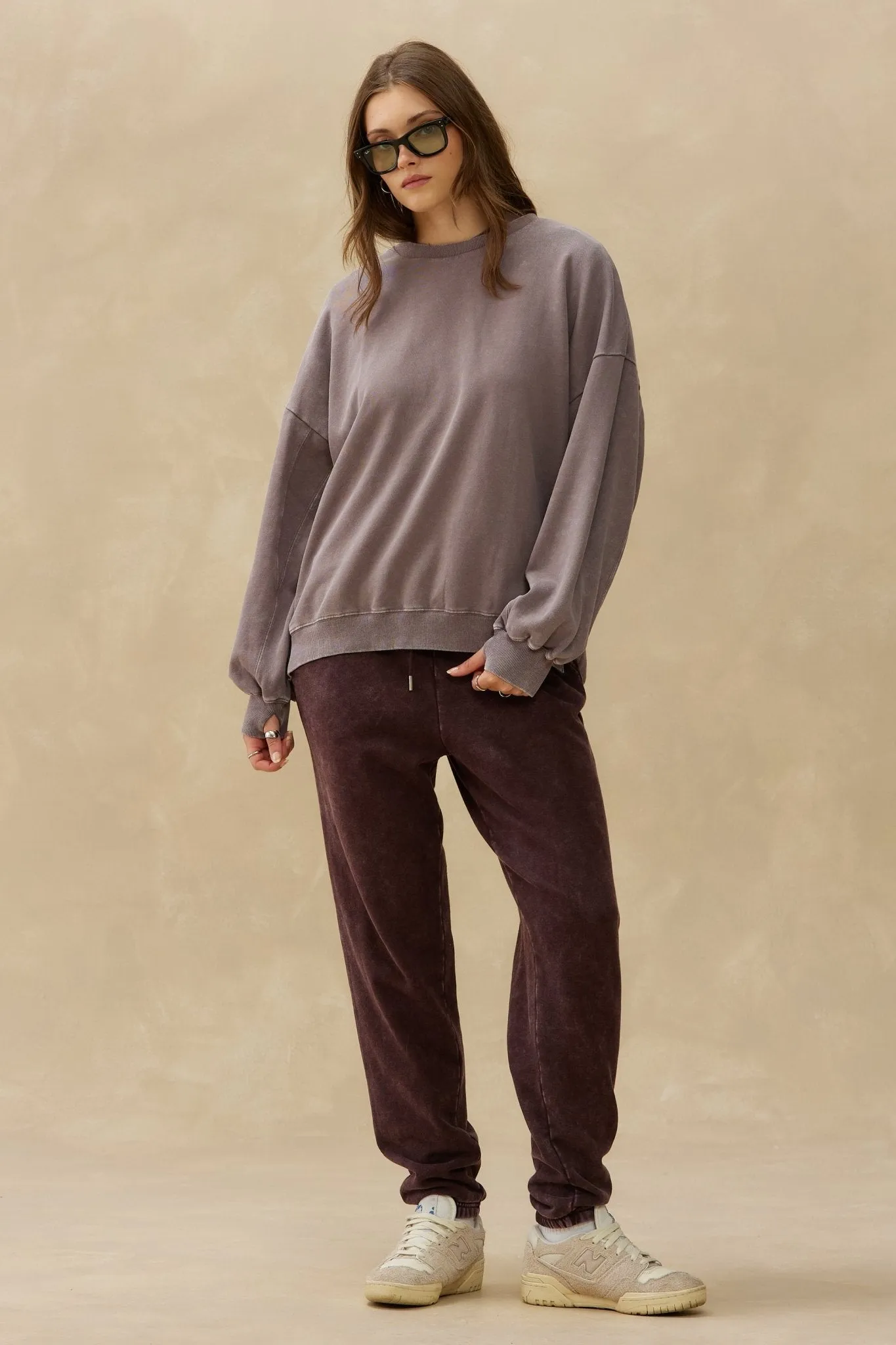 Washed Oversize BF Crewneck sold by Kuwallatee product image thumbnail 3