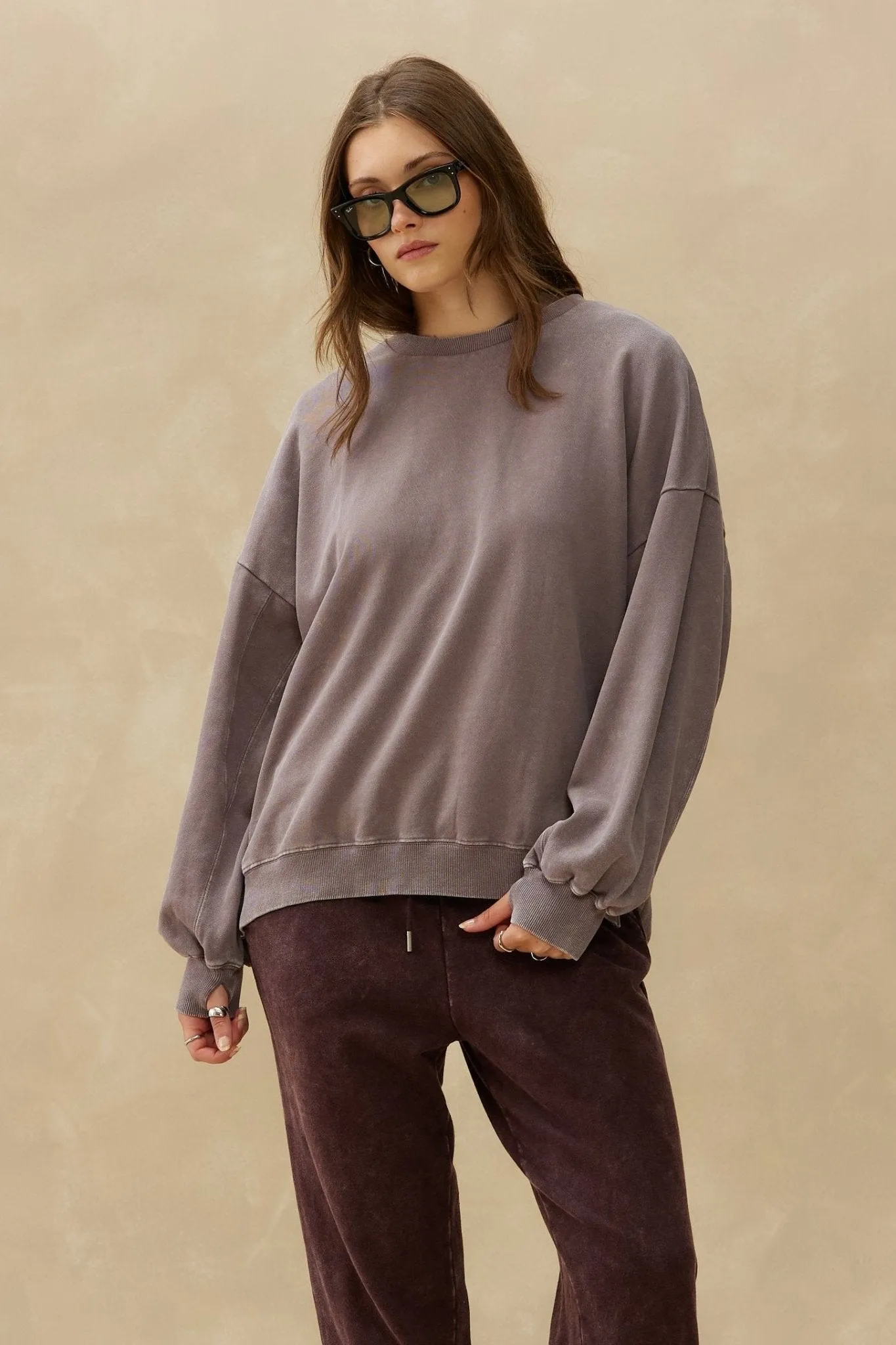 Washed Oversize BF Crewneck sold by Kuwallatee product image thumbnail 2