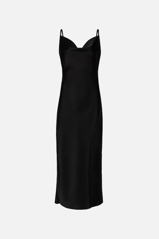 Bias-Cut Satin Slip Dress sold by Kuwallatee